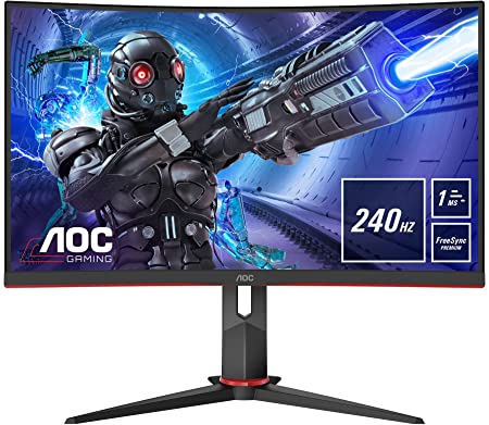 MONITOR 32" AOC C32G2ZE FULL HD (1920X1080) 240HZ 1MS FREESYNC CURVO