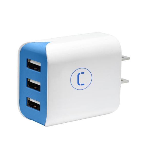 ADAPTADOR UNNO TEKNO PARA PARED TRIPLE USB 3.1A PW5054WT