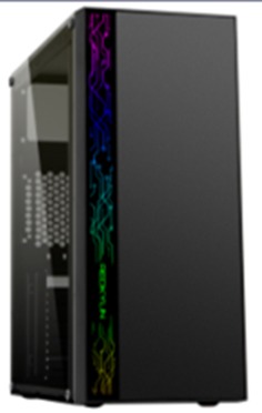 CASE GAMER EAGLE WARRIOR CG17Z3RA001C TEMPERED GLASS RGB STRIP FRONT