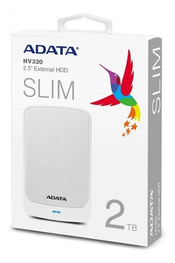HD EXTERNO 2TB 2.5 ADATA WHITE AHV320-2TU31-CWH
