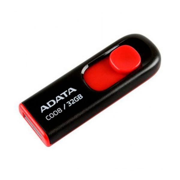 MEMORIA USB 32GB ADATA BLACK+RED AC008-32G-RK