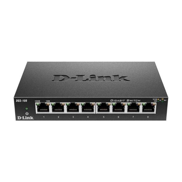 SWITCH DLINK 8 PUERTOS 10/100/1000 DGS-108