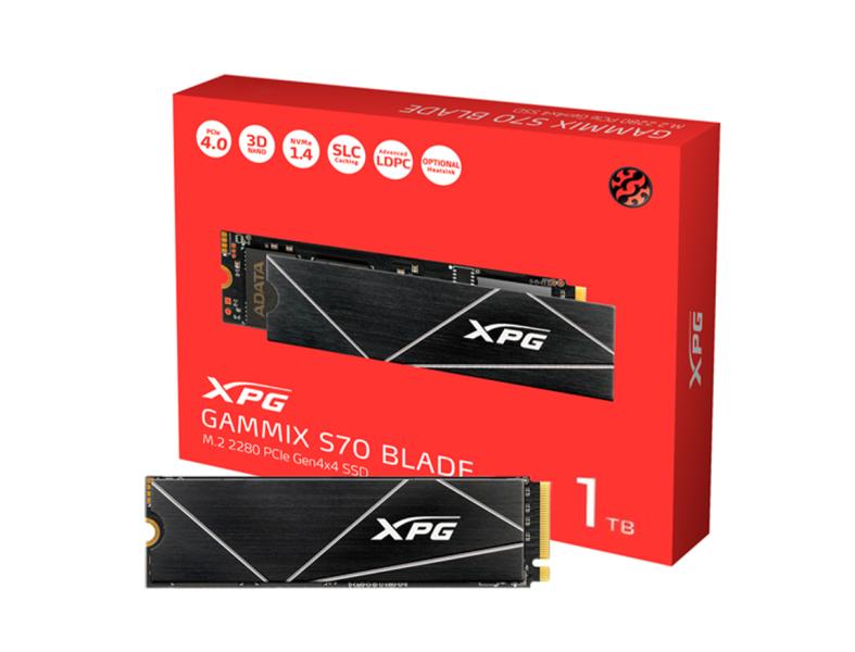 HD INTERNO 1TB M.2 SOLIDO ADATA S70 PCIE AGAMMIXS70B-1T-CS