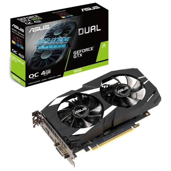 TARJETA DE VIDEO ASUS DUAL GTX1650-O4GD6-P 90YV0EZ-M0AA00