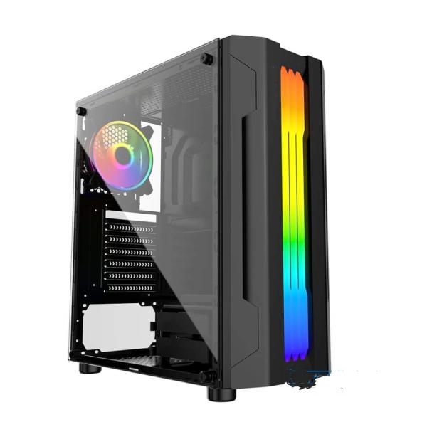CASE X-LION KX-580 TEMPERED GLASS SIDE PANEL USB2.0*2 + USB3.0*1 + HD AUDIO