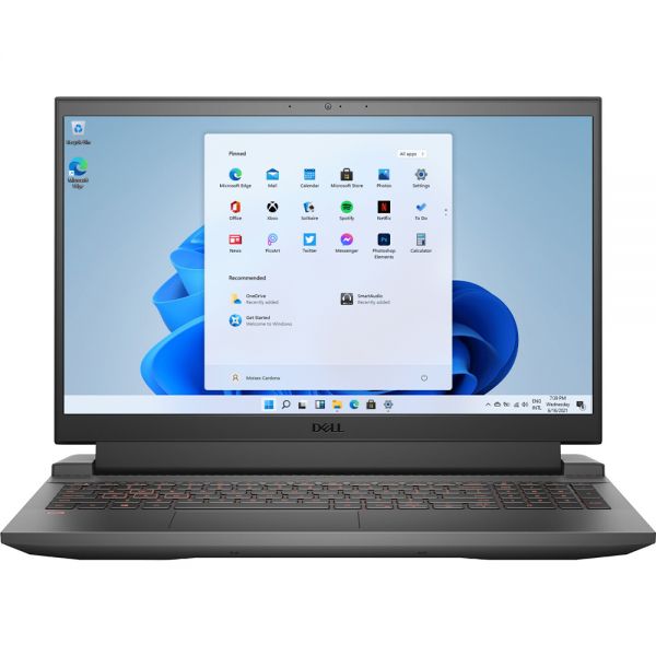 LAPTOP DELL G15-7675BLK 15.6" I7-11800H 16GB 512GB SSD NVIDIA GEFORCE RTX3050 4GB GREY WIN 11-ENGLISH