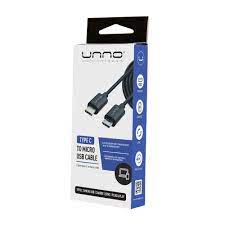 CABLE UNNO TEKNO TYPE-C A MICRO USB 1.5M/5FT CB4058BK
