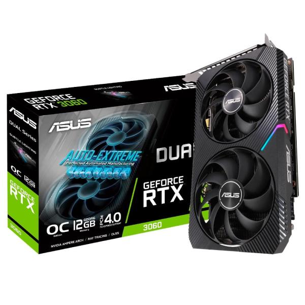TARJETA DE VIDEO ASUS DUAL RTX3060-O12G-V2 90YV0GB2-M0AA00