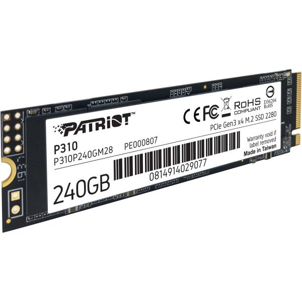HD INTERNO 240GB M.2 SOLIDO PATRIOT P310P240GM28 P310