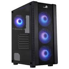 CASE GAMER X-LION KD-873 TEMPERED GLASS SIDE PANEL USB2.0*2 + USB3.0*1 + 3PCS 12CM FRONT PANNEL