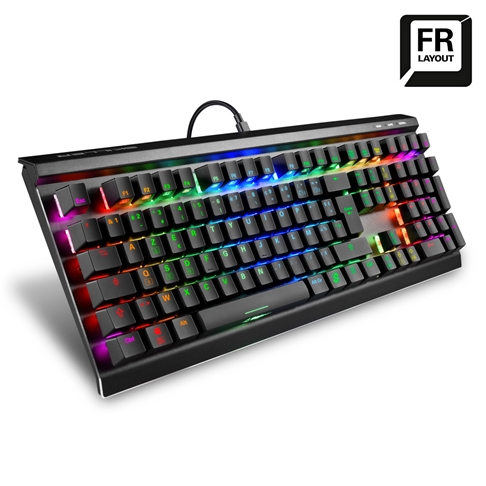 TECLADO SHARKOON USB MECHANICAL RGB SGK60 BOX WHITE US 4044951030095