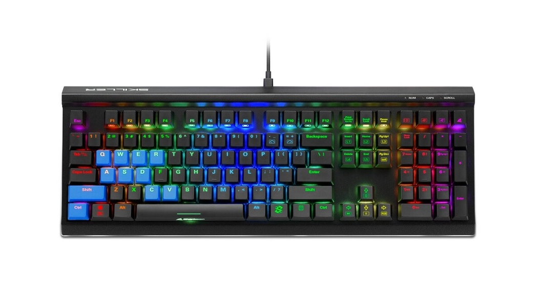 TECLADO SHARKOON USB MECHANICAL RGB SGK60 BOX BROWN ES 4044951033539