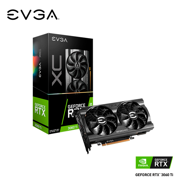 TARJETA DE VIDEO EVGA RTX3060Ti,XC 08G-P5-3663-KL XC HDMI + 3DP