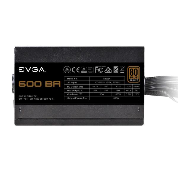 FUENTE DE PODER EVGA 600W BRONZE 100-BA-0600-K1