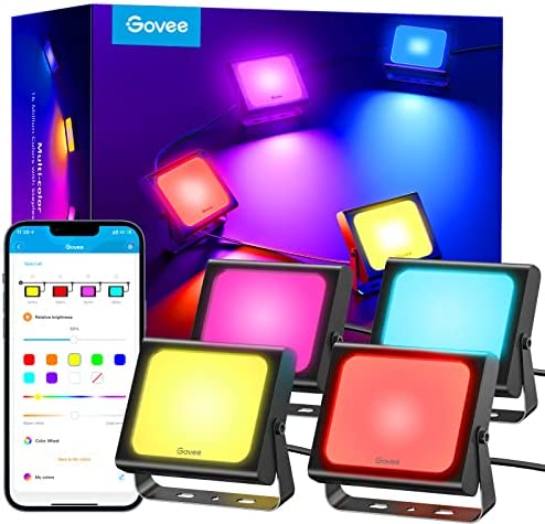 CABLE DE LUCES GOVEE RGBIC FLOOD LIGHTS OUTDOOR H7060 H7060112-OF-LA