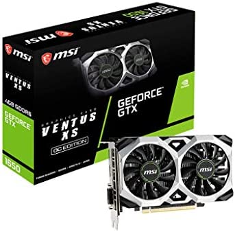 TARJETA DE VIDEO MSI GEFORCE GTX1650D6 VENTUS XS DDR6 4GB