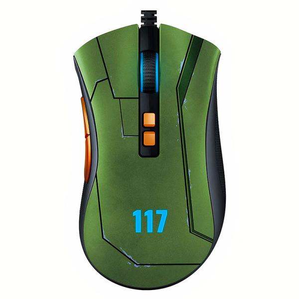 MOUSE RAZER GAMER DAV2 HALO INFINITE EDITION USB RGB 2000 DOTS PER INCH GREEN RZ01-03210300-R3M1