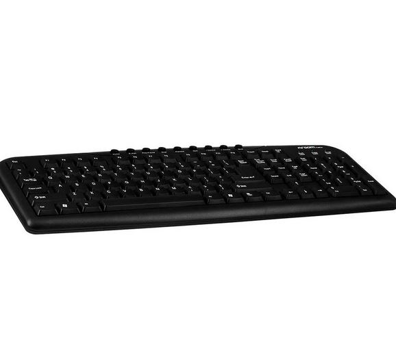 TECLADO STANDARD ARGOM KB-7424 MEMBRANA USB INGLES BLACK ARG-KB-7424
