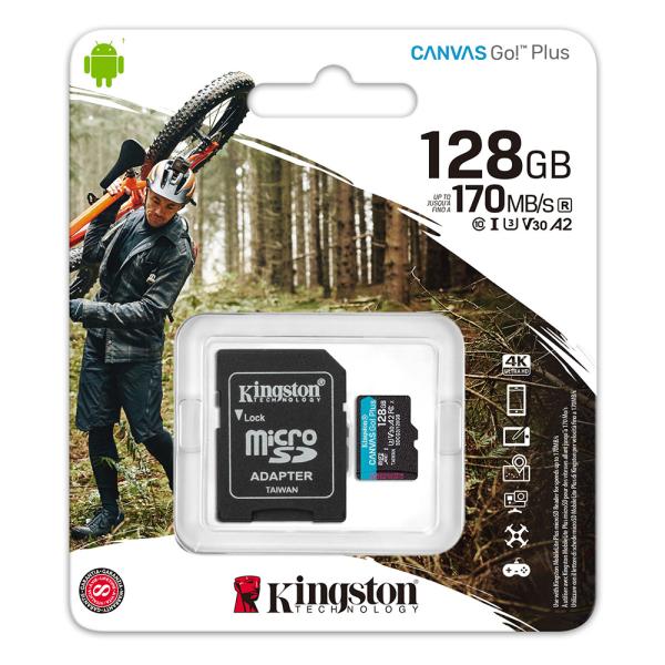 MEMORIA SD 128GB KINGSTON CANVAS GO PLUS SDCSG3/128GB