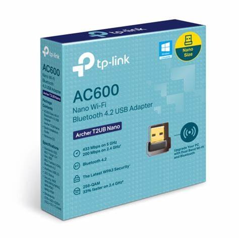 ADAPTADOR TP LINK USB INALAMBRICO 4.2 AC600 ARCHER T2UB NANO (US)