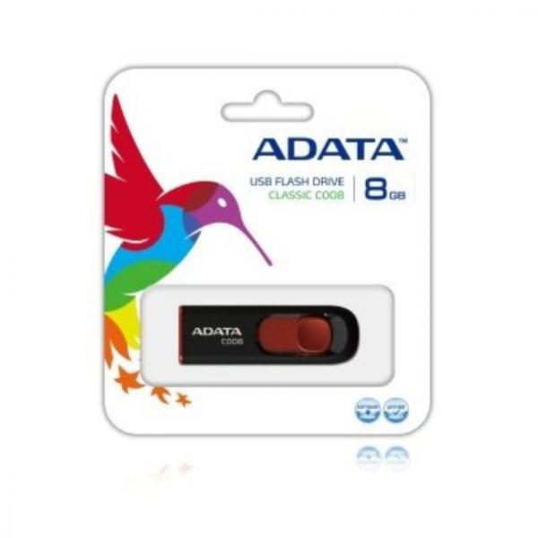 MEMORIA USB 8GB 2.0 ADATA AC008-8G-RKD