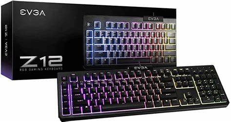 TECLADO GAMING EVGA EVGA Z12 MEMBRANA USB INGLES GRAY 834-W0-12SP-K2