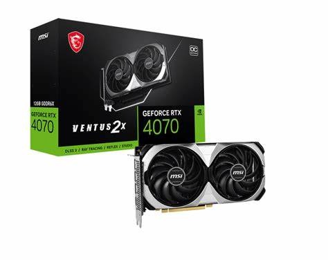 TARJETA DE VIDEO MSI VGA GEFORCE RTX4070 VENTUS 2X 12GB OC DDR6