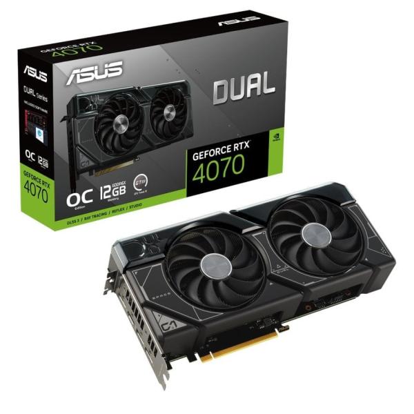TARJETA DE VIDEO ASUS GAMING DUAL-RTX4070-O12G 90YV0IZ2-MOAAOO