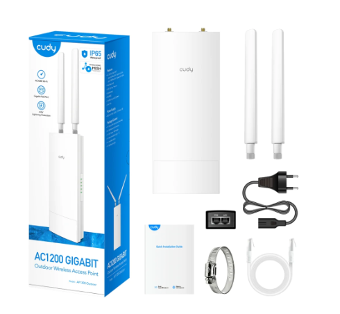 PUNTO DE ACCESO CUDY AP1300 OUTDOOR AC1200 GIGABIT OUTDOOR