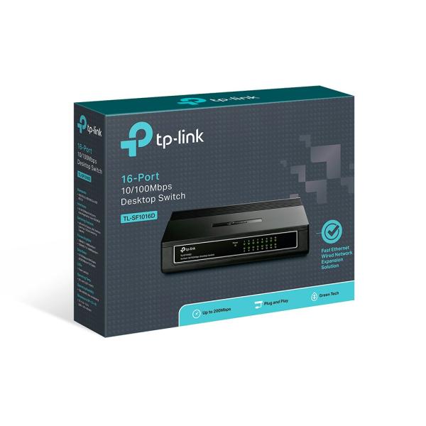 SWITCH TP LINK 16 PUERTOS TL-SF1016D