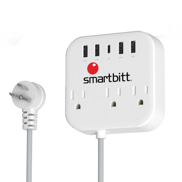 SURGE SMARTBITT TRAVELER POWER STRIP 3 OUTLETS 5USB SBSS-B3-5U