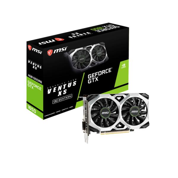 TARJETA DE VIDEO MSI GEFORCE GTX 1650 VENTUS XS 4GB DDR5