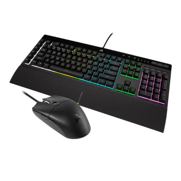 TECLADO Y MOUSE CORSAIR USB K55 RGB PRO + KATAR PRO CH-9226965-NA