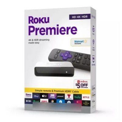 ROKU PREMIERE 4K STREAMING PLAYER WHITE ROKU-3920RW