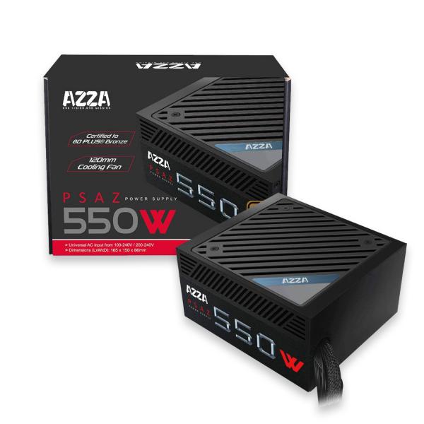 FUENTE DE PODER AZZA PSU550W 550W 80+ BRONZE PSAZ-550WG
