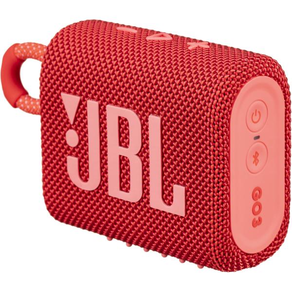 PARLANTE JBL GO3 BLUETOOTH IMPERMEABLE RED JBLGO3REDAM