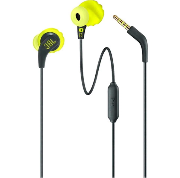 AURICULAR JBL ENDURANCE RUN GRAY/YELLOW ALAMBRICO JBLENDURRUNBNLAM