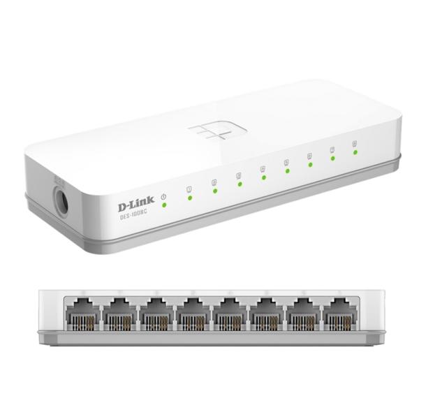 SWITCH DLINK 8 PUERTOS 10/100MBPS DES-1008C