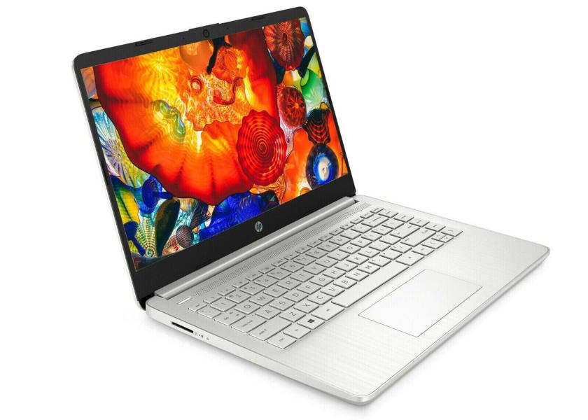LAPTOP HP-14-FQ0110WM 14" RYZEN 3 3250 4GB 128GB WIN 11 S MODE SILVER-ENGLISH
