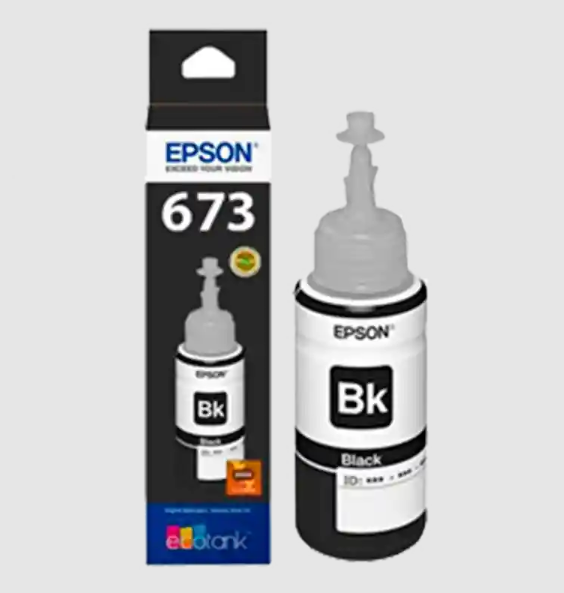 BOTELLA DE TINTA EPSON NEGRO T673120AL