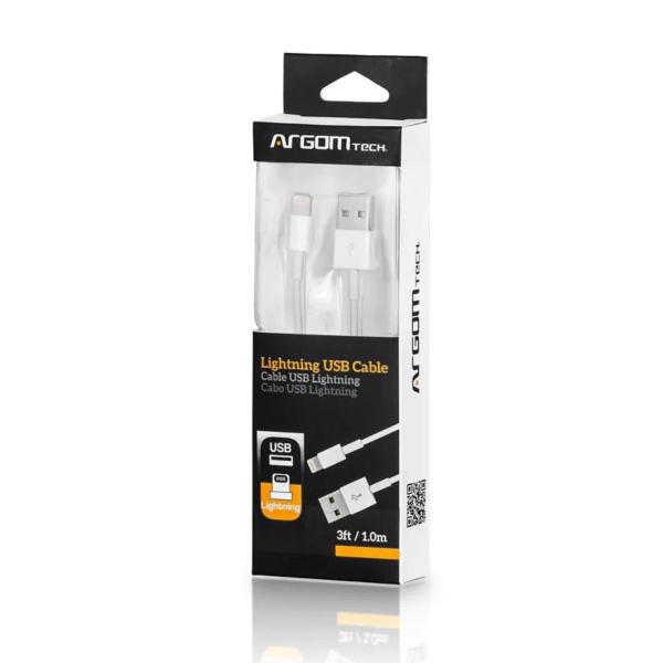 CABLE ARGOM LIGHTING PARA IPHONE 10" ARG-CB-0040