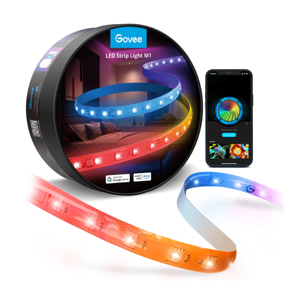 CABLE DE LUCES GOVEE RGBICW LED STRIP LIGHTS 5 METROS -H61E1