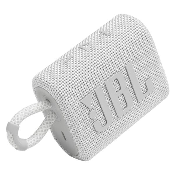 PARLANTE JBL GO3 BLUETOOTH IMPERMEABLE WHITE JBLGO3WHTAM