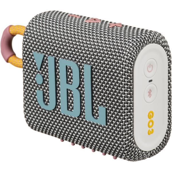 PARLANTE JBL GO3 BLUETOOTH IMPERMEABLE GRAY JBLGO3GRYAM