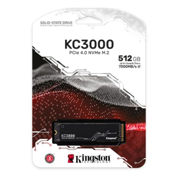 HD INTERNO 512GB M.2 SOLIDO KINGSTON PCIE 4.0 NVME KC30000 SKC3000S/512G