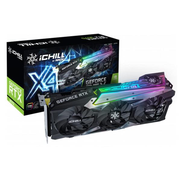TARJETA DE VIDEO INNOVISION GEFORE RTX3070 ICHILL X4 LHR 8GB C30704-08D6X-1710VA35H