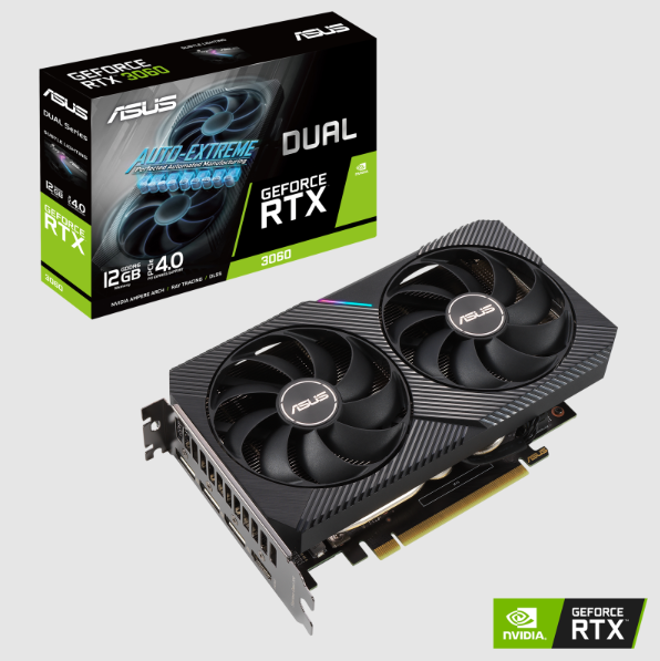 TARJETA DE VIDEO ASUS DUAL RTX3060-12G-V2