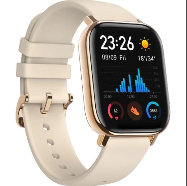 SMART WATCH AMAZFIT GTS FITNESS GPS WATER RESISTANT BEIGE 850015911125
