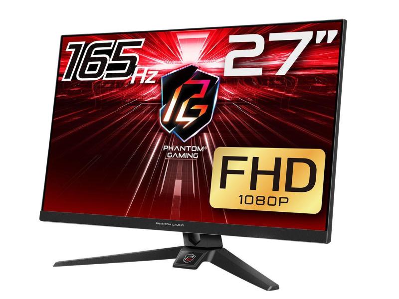 MONITOR 27" ASROCK PHANTOM GAMING PG27FF1A (1920 X 1080) 165HZ/1MS FREESYNC 2 DISPLAY PORT 1 HDMI 90LXA050-A0U1A0V