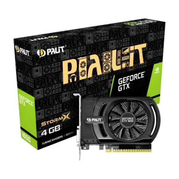 TARJETA DE VIDEO PALIT GTX1650 STORMX 4GB DDR5 DVI HDMI NE51650006G1-1170F